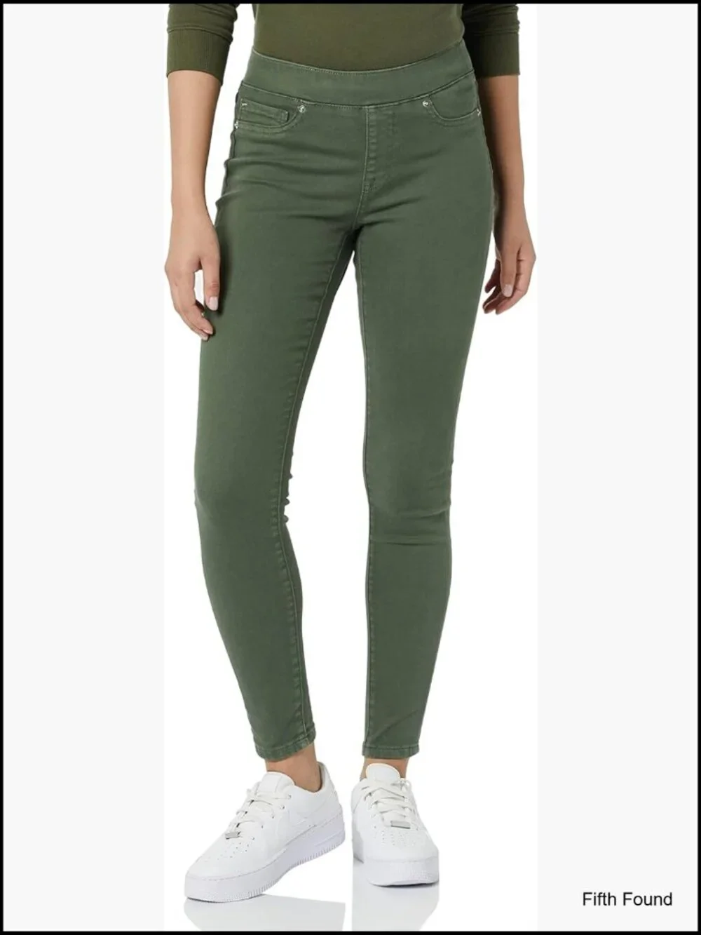 Mid-Rise Skinny Jeggings with Pockets - Pull-On Stretch